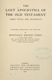 The lost Apocrypha of the Old Testament