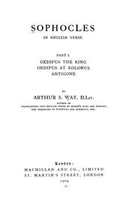 Sophocles in English verse