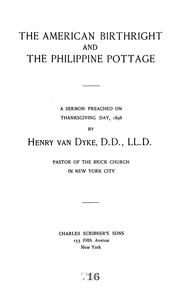 The American birthright and the Philippine pottage