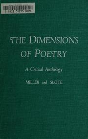The dimensions of poetry