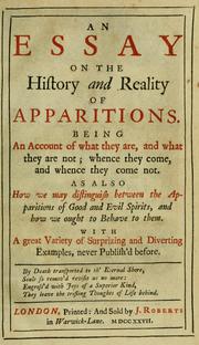 An essay on the history and reality of apparitions