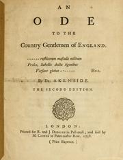 An ode to the country gentlemen of England
