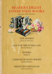 Reader's Digest Condensed Books--Summer Selections Volume III - 1965