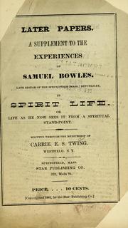Later papers