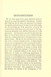 Lucretius on the nature of things