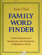 Reader's digest family word finder