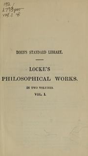 The philosophical works of John Locke