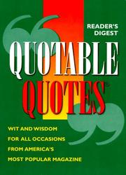 Reader's Digest Quotable Quotes