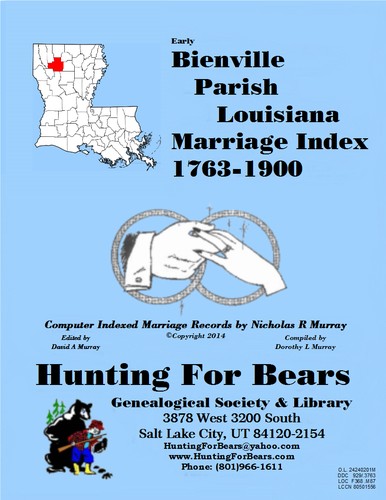 Bienville Parish Louisiana Marriage Index 1849-1900