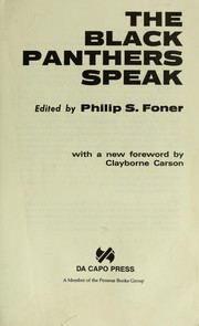 The Black Panthers speak