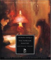 The Broadview anthology of Victorian poetry and poetic theory