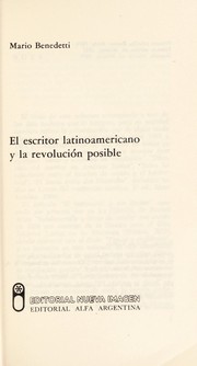 El escritor latinoamericano y la revolución posible