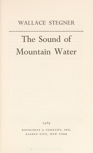 The sound of mountain water