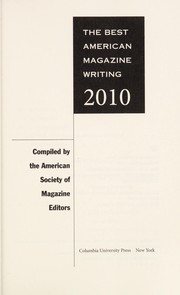 The best American magazine writing 2010