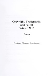 Copyright, trademarks, and patent