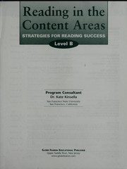 Reading in the Content Areas - Strategies for Reading Success - Level B