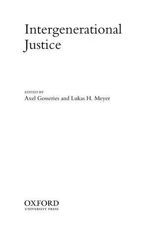 Intergenerational justice