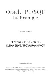 Oracle PL/SQL by example