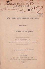 Lectures on rhetoric and belles lettres