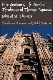 Introduction to the Summa theologiae of Thomas Aquinas