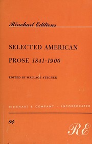 Selected American prose