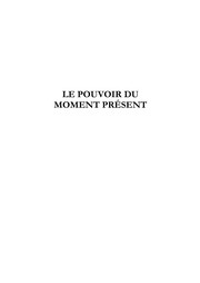 Le Pouvoir du moment présent