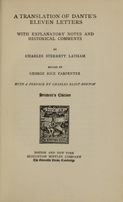 A translation of Dante's eleven letters