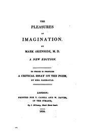 The pleasures of imagination. Barbauld