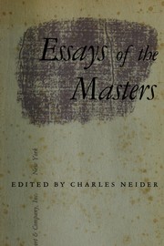 Essays of the masters