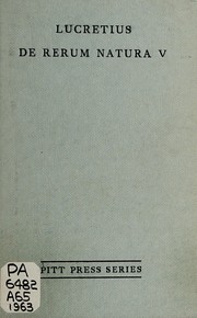 De rerum natura liber quintus